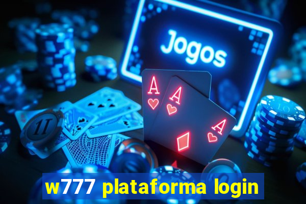 w777 plataforma login